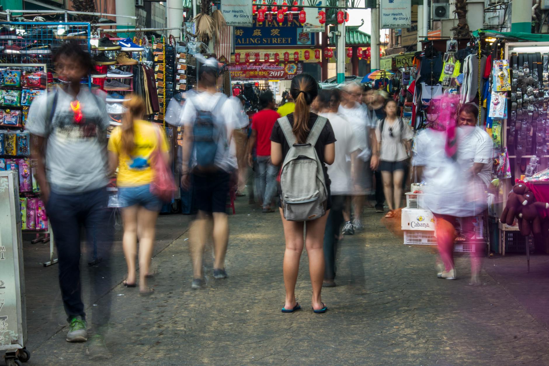 people walking on street